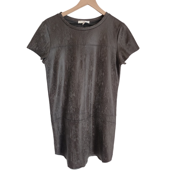 NEW Lavender Brown Chocolatel Faux Snakeprint Suede - Picture 6 of 11